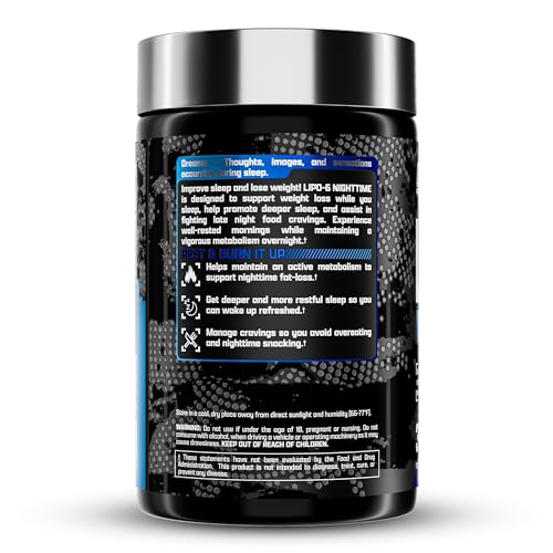 Nutrex Lipo 6 Nighttime Fat Burner | Melatonin Sleep Aid & Weight Loss Diet Pills Nutrex ResearchUS supplements