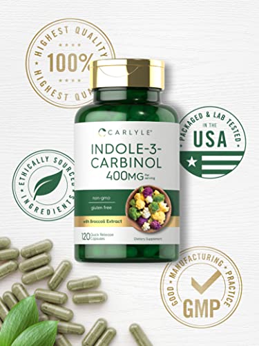 Carlyle Indole-3-Carbinol (I3C) 400mg | 120 Capsules | Advanced Formula CarlyleAu supplements