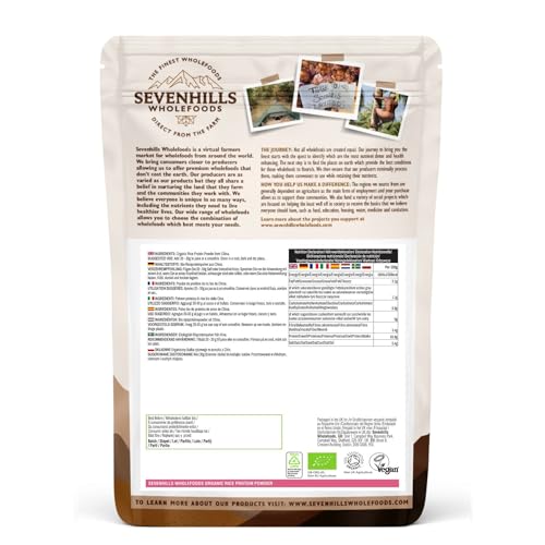 Sevenhills Wholefoods Organic Rice Protein Powder, Vegan, 2kg Sevenhills WholefoodsAu supplements