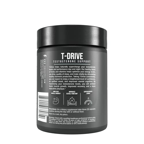InnoSupps : T-Drive | Testosterone Booster | Amplify Muscle Growth | KSM-66 Ashwagand InnoSuppsUS supplements
