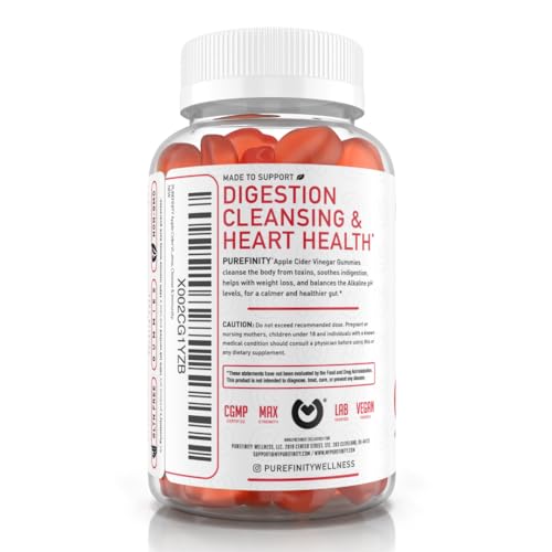 PUREFINITY Apple Cider Vinegar Gummies – Raw, Natural, Unfiltered ACV from The Mother PUREFINITYAu supplements