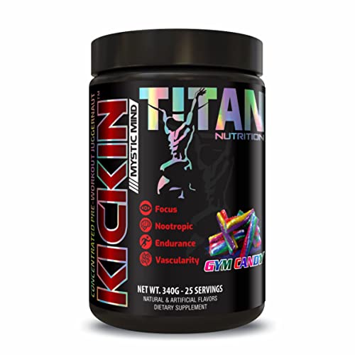 Titan Nutrition Kickin Concentrated Pre-Workout Drink- Energy, Focus, Endurance & Mood Titan NutritionUS supplements