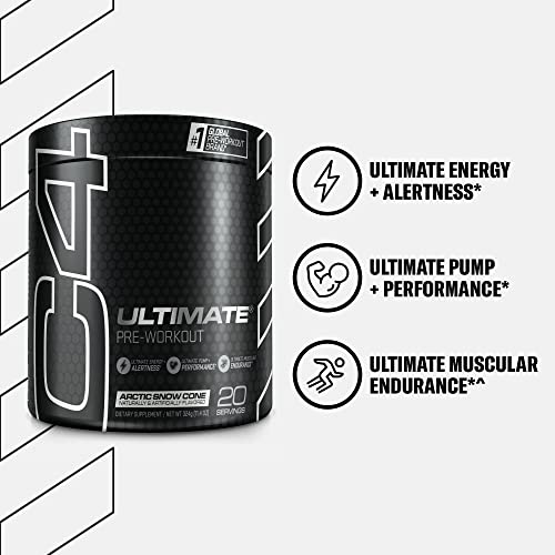 C4 Ultimate Pre Workout Powder Arctic Snow Cone - Sugar Free Preworkout Energy CellucorAu supplements