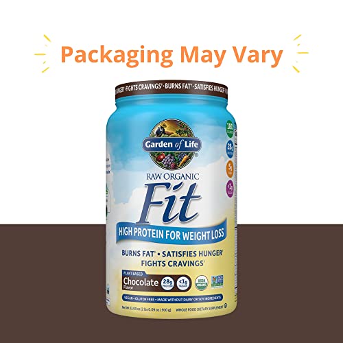Garden of Life Raw Organic Fit Vegan Protein Powder Chocolate, 28g Plant Based Protein Garden of LifeUS supplements