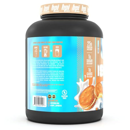 BPI Sports ISO HD Isolate Protein Vanilla Cookie, 76.8 oz - 69 Servings BPI SportsUS supplements
