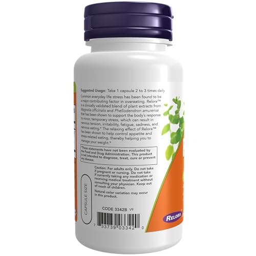 NOW Supplements, Relora 300 mg (a Blend of Plant Extracts from Magnolia officinalis NOWUS supplements