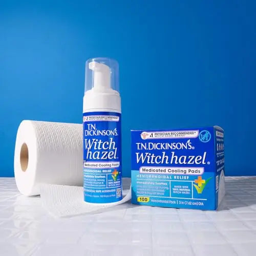 T.N. Dickinson’s Medicated Cooling Pads with Witch Hazel and Aloe | Hemorrhoid Treatment, Postpartum Care, Feminine & Rectal Relief | 100 Rounds T.N. Dickinson'sAu supplements