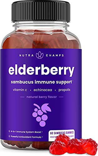 NutraChamps Elderberry Gummies with Vitamin C, Propolis & Echinacea NutraChampsAu supplements