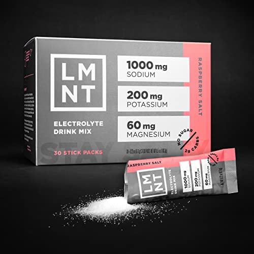 LMNT Zero-Sugar Electrolytes - Raspberry Salt - Hydration Powder Packets | No Dodgy Drink LMNTAu supplements