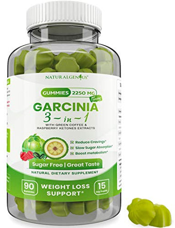 Fat Burning Gummies Pure Extract Garcinia Cambogia, Green Coffee, Raspberry Ketones NATURALGENIUSAu supplements