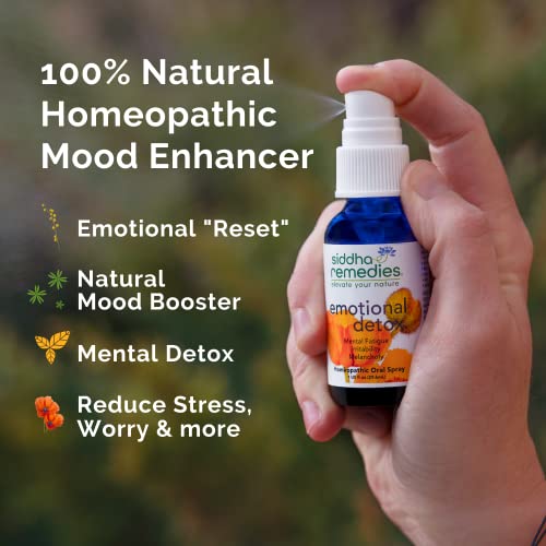 Siddha Remedies Emotional Detox Homeopathic Oral Spray for Melancholy, Irritability SiddhaAu supplements