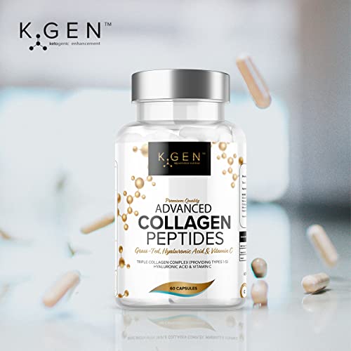 Pure Collagen Supplements Capsules Grass Fed Advanced Multi Collagen Peptides K GEN rejuvenation nutritionAu supplements