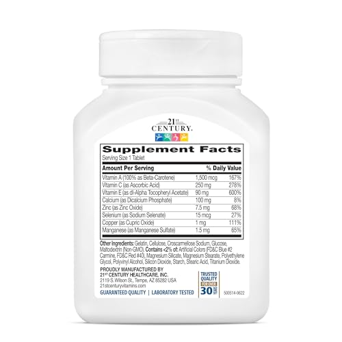 21st Century Ace Antioxidant Tablets, 75Count 21st CenturyAu supplements