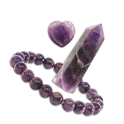 Goplemo Crystals and Healing Stones Gift Set, Amethyst Healing Crystals Set for Reiki Meditation GoplemoAu supplements