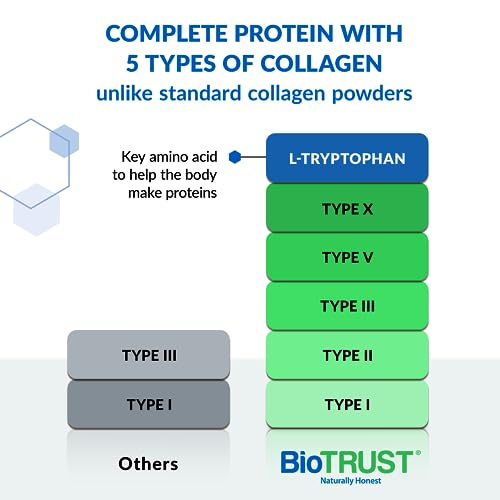 BioTrust Ageless Multi Collagen Peptides Powder – Types I, II, III, V, X – Unflavored Collagen BioTrustUS supplements