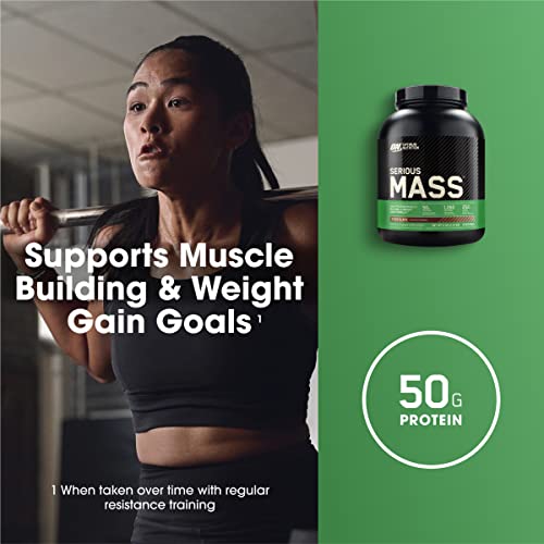 Optimum Nutrition Serious Mass, Weight Gainer Protein Powder, Chocolate, 6 Pound Optimum NutritionUS supplements