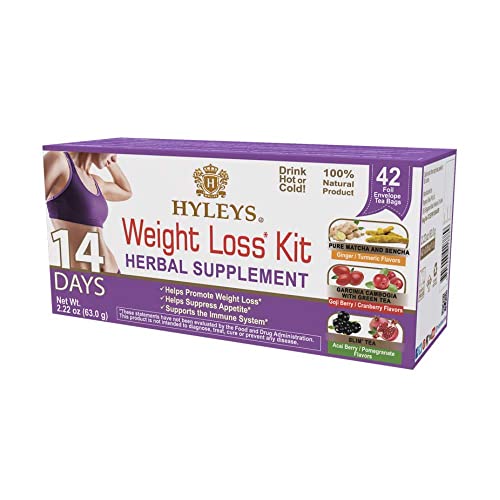 Hyleys 14 Day Weight Loss Tea - 42 Tea Bags (1 Pack), Detox Tea for Cleanse HYLEYSUS supplements