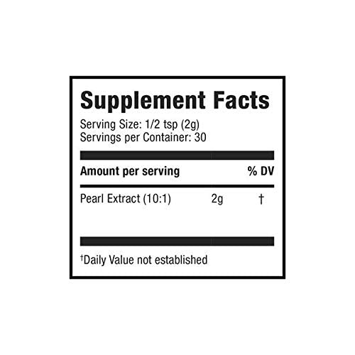 Moon Juice Pearl Powder Supplement - Collagen Support for Hair, Skin & Nails - Anti-Aging Antioxidant Mineral with Calcium - Sustainably Sourced, Non-GMO - 2.1 oz, 30 Servings Moon JuiceUS supplements