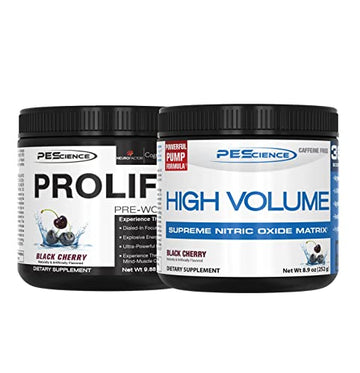 PEScience High Volume + Prolific Pre-Workout Stack, Powerful Nitric Oxide & Energy PEScienceAu supplements