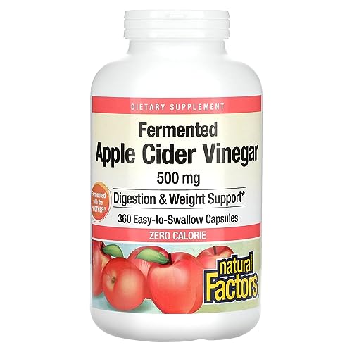 Natural Factors, Apple Cider Vinegar Capsule, Supports Digestion and Weight Management Natural FactorsUS supplements