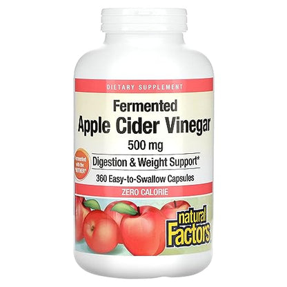 Natural Factors, Apple Cider Vinegar Capsule, Supports Digestion and Weight Management Natural FactorsUS supplements