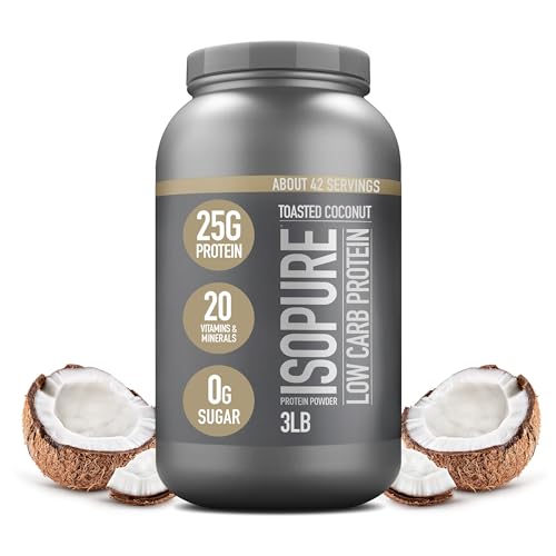 Isopure Protein Powder, Low Carb Whey Isolate with Vitamin C & Zinc for Immune Support IsopureUS supplements