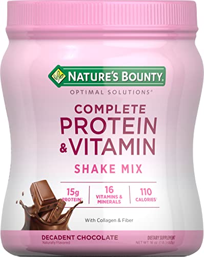 Nature's Bounty Complete Protein & Vitamin Shake Mix with Collagen & Fiber, Contains Vitamin C Nature's BountyUS supplements