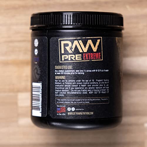 RAW Preworkout Extreme | High Stimulant Preworkout Powder Drink, Extreme Energy RAWUS supplements