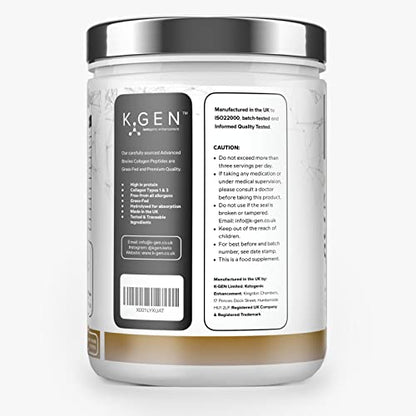 K-GEN Bovine Collagen Powder with Premium Quality Ingredients – Pure Hydrolysed Grass-Fed Bovine Collagen K GEN ketogenic enhancementUS supplements
