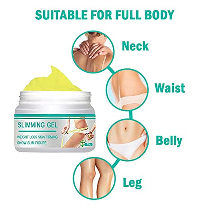Slimming Cream, Navel Arm Leg Belly Ginger Fat Burning Cream, Weight Loss Skin Firming SURORAINUS supplements