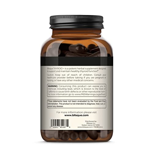 Blisque – Thyroid Support Supplement Complex for Healthy Metabolism and Increased Energy BlisqueUS supplements