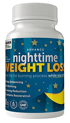 Maximum Slim Advanced Nighttime (Fat Burning) Weight Loss with African Mango, Green Tea Maximum SlimAu supplements