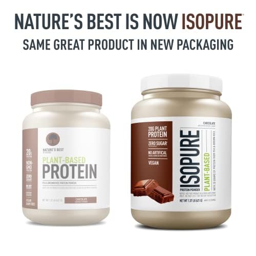 Isopure Chocolate Vegan Protein Powder, with Monk Fruit Sweetener & Amino Acids IsopureUS supplements