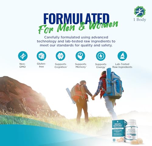 1 Body Brain Supplements for Memory and Focus - Support Healthy Brain 1 BodyUS supplements