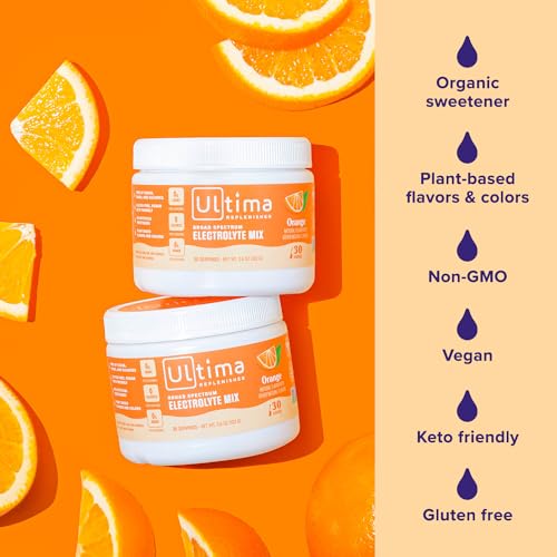Ultima Replenisher Daily Electrolyte Drink Mix – Orange, 30 Servings – Hydration Powder Ultima ReplenisherUS supplements