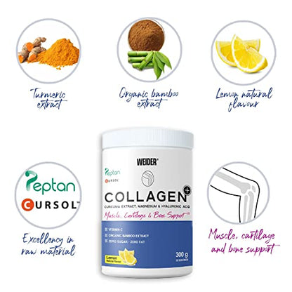 Weider Collagen Plus. Powder Preparation with Collagen peptides (Peptan), hyaluronic Acid WeiderUS supplements