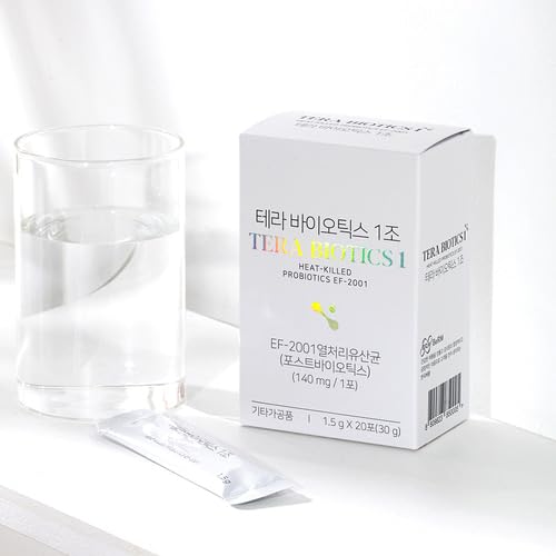 Terabiotics® 1 Trillion Postbiotic Stick – 2-Month Supply (60 Sticks / 20 per Box × 3 Boxes) – Heat-Treated EF-2001, Shelf-Stable, No Refrigeration Needed (20) SEOULIFEAu supplements