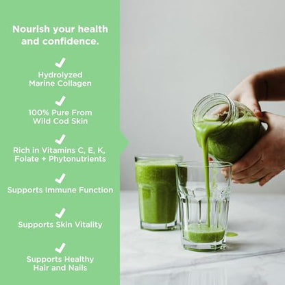 JSHealth Super Greens Powder - Greens & Collagen Powder - Superfood Powder with Marine Collagen Peptides JSHealthUS supplements