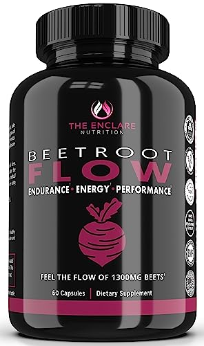 Beet Root Capsules Organic Beet Root Powder 1300mg | Natural Nitric Oxide Booster THE ENCLARE NUTRITIONAu supplements
