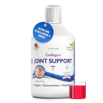 Swedish Nutra Joint Support Collagen - Pack of 500ml, 33 Day Supply | Berry Flavour | with Vitmain C & Glucosamine Swedish NutraAu supplements