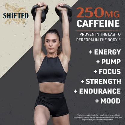SHIFTED Premium Pre Workout Powder, Energy & Focus Supplement with Creatine Monohydrate SHIFTEDUS supplements