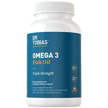 Dr. Tobias Omega 3 Fish Oil, 800 mg EPA 600 mg DHA Omega 3 Supplement for Heart Dr. TobiasUS supplements