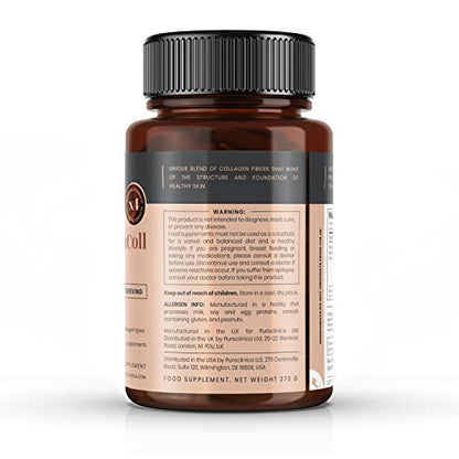 UltraColl Marine Collagen 1000mg x 180 tablets (6 months supply). The only patented anti-aging collagen types I, II, III, and VII. PureclinicaUS supplements