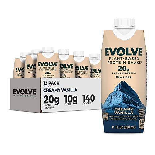 Evolve Plant Based Protein Shake, Vanilla Bean, 20g Vegan Protein, Dairy Free EvolveUS supplements