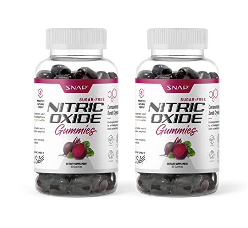 Snap Supplements Nitric Oxide Beet Root Gummies - Support Healthy Blood Circulation Snap SupplementsAu supplements