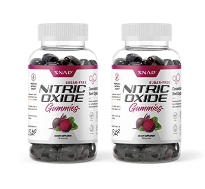 Snap Supplements Nitric Oxide Beet Root Gummies - Support Healthy Blood Circulation Snap SupplementsUS supplements