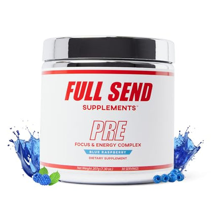 FULL SEND Pre Workout Powder with Beta Alanine, Preworkout Energy Supplement FULL SENDUS supplements