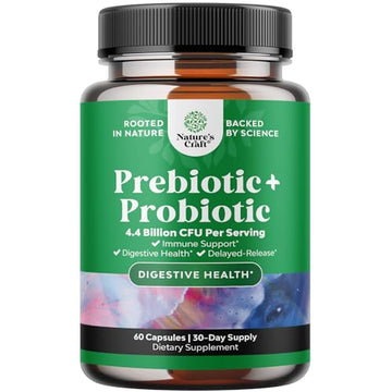 Prebiotics and Probiotics Gut Health Supplement - Super Potent Digestive Health Acidophil Natures CraftUS supplements