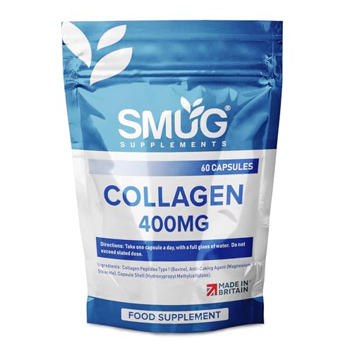 SMUG Supplements Collagen Capsules - 60 High Strength 400mg Pills - Promotes Healthy Skin SMUG SupplementsAu supplements