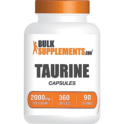 BULKSUPPLEMENTS.COM Taurine Capsules - Taurine Supplement, Taurine 2000mg BULKSUPPLEMENTS.COMUS supplements